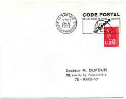 ALPES De HP - Dépt N° 04 = MANOSQUE 1972 = FLAMME Codée à DROITE = SECAP Illustrée   'CODE POSTAL / MOT DE PASSE ' - Code Postal