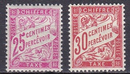 FR6105- FRANCE – POSTAGE DUE – 1893-1935 – DUVAL TYPE – Y&T # 32/3 MNH 13,60 € - 1859-1959 Mint/hinged