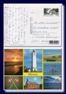 2004 Danmark Denmark Postcard Multiview Blavand Posted To England Ak - Covers & Documents