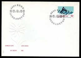 SUISSE. N°775 De 1966 Sur Enveloppe 1er Jour. Mont Finsteraarhorn. - Montañas