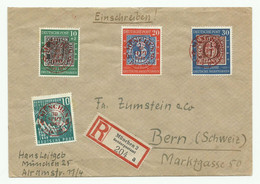 Lettre Recommandée De MÜNCHEN 2 Le 30 Sept. 1949 Vers Bern (CH). - W1791 - Briefe U. Dokumente