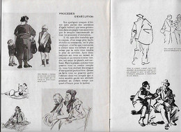 Enseignement Du Dessin COURS A.B.C  1937 LE CROQUIS DE PERSONNAGES Nombreux Dessins Schémas............. - Otros Planes