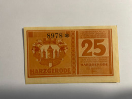 Allemagne Notgeld Harzgerode 25 Pfennig - Colecciones