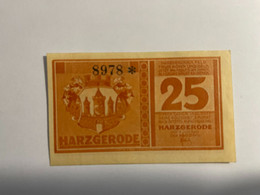 Allemagne Notgeld Harzgerode 25 Pfennig - Collections