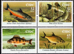 Ireland 2001, Freshwater Fish, MNH Stamps Set - Ungebraucht