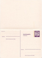 Postkarte Mit Antwortkarte, 8pf. - Postkaarten - Ongebruikt