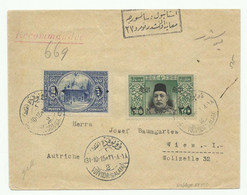 Registered Cover Franked 100p. + 25 Ovpt/on 200, Cancelled VOÏVODA (GALATA) 31-10-1915 To Wien - W1806 - Briefe U. Dokumente