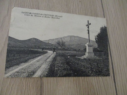 CPA 34 Hérault Saint Mathieu De Tréviers Croix Ce Mission Et Rocher De L'Hortus - Other & Unclassified