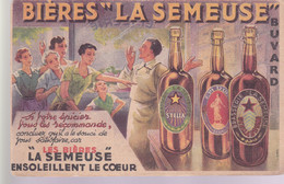 BUVARD  - BIÉRES LA SEMEUSE - Schnaps & Bier