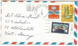 ONU NACIONES UNIDAS NEW YORK ENTERO POSTAL 1968 A WERT ALEMANIA - Covers & Documents