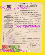 1947 SINT-MARTENS-LATEM Aankoop Door Gilbert De Schryver Van GROND Op BEGRAAFPLAATS Voor Maria Mathilda De Hauwere R405 - Sint-Martens-Latem