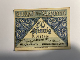 Allemagne Notgeld Rehmen 50 Pfennig - Collections