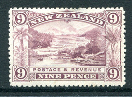 New Zealand 1898 Pictorials - No Wmk. - 9d Pink Terrace HM (SG 256) - Neufs