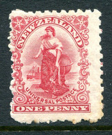 New Zealand 1901 Universal Penny Postage - Pirie Paper - P.11 - 1d Carmine HM (SG 278) - Neufs