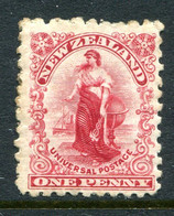 New Zealand 1901 Universal Penny Postage - Pirie Paper - P.11 - 1d Carmine HM (SG 278) - Nuevos