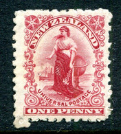 New Zealand 1901 Universal Penny Postage - Pirie Paper - P.11 - 1d Carmine HM (SG 278) - Unused Stamps