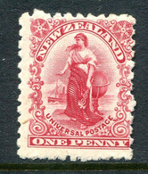 New Zealand 1901 Universal Penny Postage - Pirie Paper - P.11 - 1d Carmine HM (SG 278) - Ongebruikt