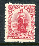 New Zealand 1901 Universal Penny Postage - Pirie Paper - P.11 - 1d Carmine HM (SG 278) - Unused Stamps