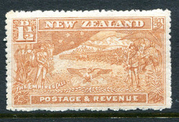 New Zealand 1902-07 Pictorials - Wmk. NZ & Star - P.14 - 1½d Boer War VLHM (SG 318) - Ungebraucht