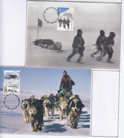 AAT 2001 Australians In The Antarctic 4v 4 Maxicards (AAT176) - Maximumkaarten