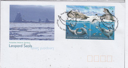 AAT 2001 Leopard Seals 4v (in Bl)  FDC (AAT178B) - FDC