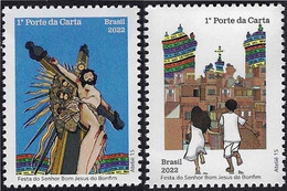 BRAZIL 2022  -  Our Lord Jesus Of Bonfim - Religious Festival At City Of Salvador, Bahia  - 2 Values -  MINT - Ungebraucht