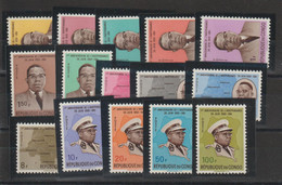 Congo 1961 Anniversaire De L'indépendance 430-44, 15 Val ** MNH - Otros & Sin Clasificación