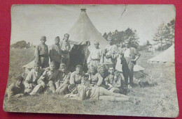 CARTE PHOTO BATAILLON D'AEROSTIERS 1914-1918 - Regimientos