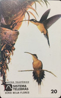 Phone Card Manufactured By Telebras In The Early 1990s - Series Beija-Flores - Águilas & Aves De Presa