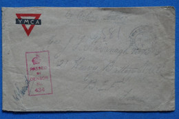 AR10 GREAT BRITAIN   BELLE LETTRE CENSUREE 1918ON ACTIVE SERVICE POUR LA FRANCE + AFFR . INTERESSANT - Autres & Non Classés