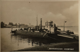 Schoonhoven (ZH) Fotokaart Bromografia? Veerpont 1939 - Schoonhoven