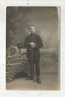 Cp , Carte Photo J. Vatout , Poitiers , Militaria , Militaire Du 20 E, Sabre - Personnages