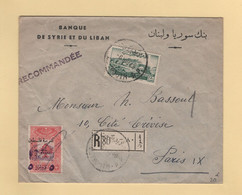 Liban - Beyrouth - 1949 - Recommande Par Avion Destination France - Líbano