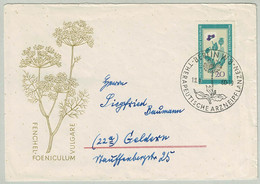 DDR 1960, Brief Berlin - Geldern, Therapeutische Arzneipflanzen, Mohn / Pavot / Poppy / Papaver - Medicinal Plants