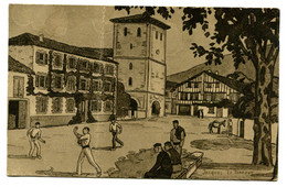 Delcampe - Partie De Pelote Basque - Dessin Jacques Le Tanneur (Voir Description) - 586 - Regionale Spiele