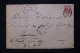 JAPON - Enveloppe De Tokyo Avec Contenu (Faire Part Du Vicomte Soga) En 1896 Pour La France - L 116618 - Cartas & Documentos