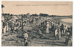 CPA - SAINT BRÉVIN LES PINS (Loire Atlantique) - Vue Générale De La Plage Pendant Le Concours De Constructions - Saint-Brevin-les-Pins