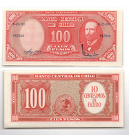 Chile 100 Pesos ND 1960 P-127 UNC - Chili