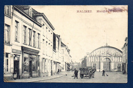 Malines. Marché Au Beurre. Café De La Harpe. Nettoyage De La Place. Feldpost Der 4.Bayer. Inf. Div. 1915 - Mechelen