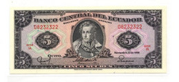 Ecuador 5 Sucres 1988 P-113 UNC - Ecuador