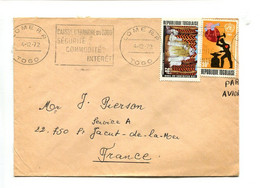 TOGO Lome RP 1972 - Affr. Sur Lettre Avec "Flamme" Caisse D'Epargne + Cachet Militaire : Régiment Interarmes Togolais - Togo (1960-...)