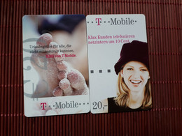 T Mobile 2 Cards Used - Andere & Zonder Classificatie