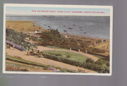 Cpa : Postcard  Angleterre  Westcliff -On-Sea  - The Swimming  Bath From Cliff Gardens - Southend, Westcliff & Leigh