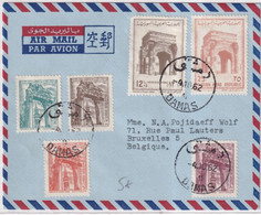 SYRIE - 1962 - ENVELOPPE De DAMAS => BRUXELLES (BELGIQUE) - Siria