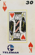 Phone Card Manufactured By Telemar In 1999 - Representation Playing Card - Philanthropy ASADEF - Association For Ass - Collezioni