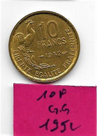 10 Francs  " Guiraud "  1952   SPL - 10 Francs