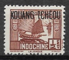Kwangchowan 1937. Scott #102 (MH) Junk - Unused Stamps