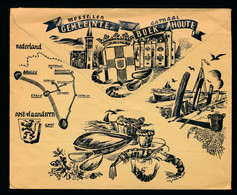 GEMEENTE BOEKHOUTE - RECLAME OMSLAG 1973    14.5 X 12.5 CM   2 SCANS - Assenede