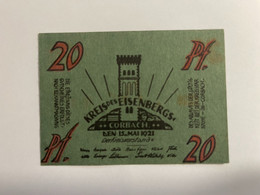 Allemagne Notgeld Corbach 20 Pfennig - Colecciones