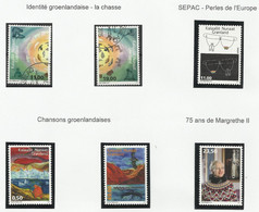 GROENLAND ANNEE 2015 N° 662 663 664 665 669 670 Oblitérés - Used Stamps